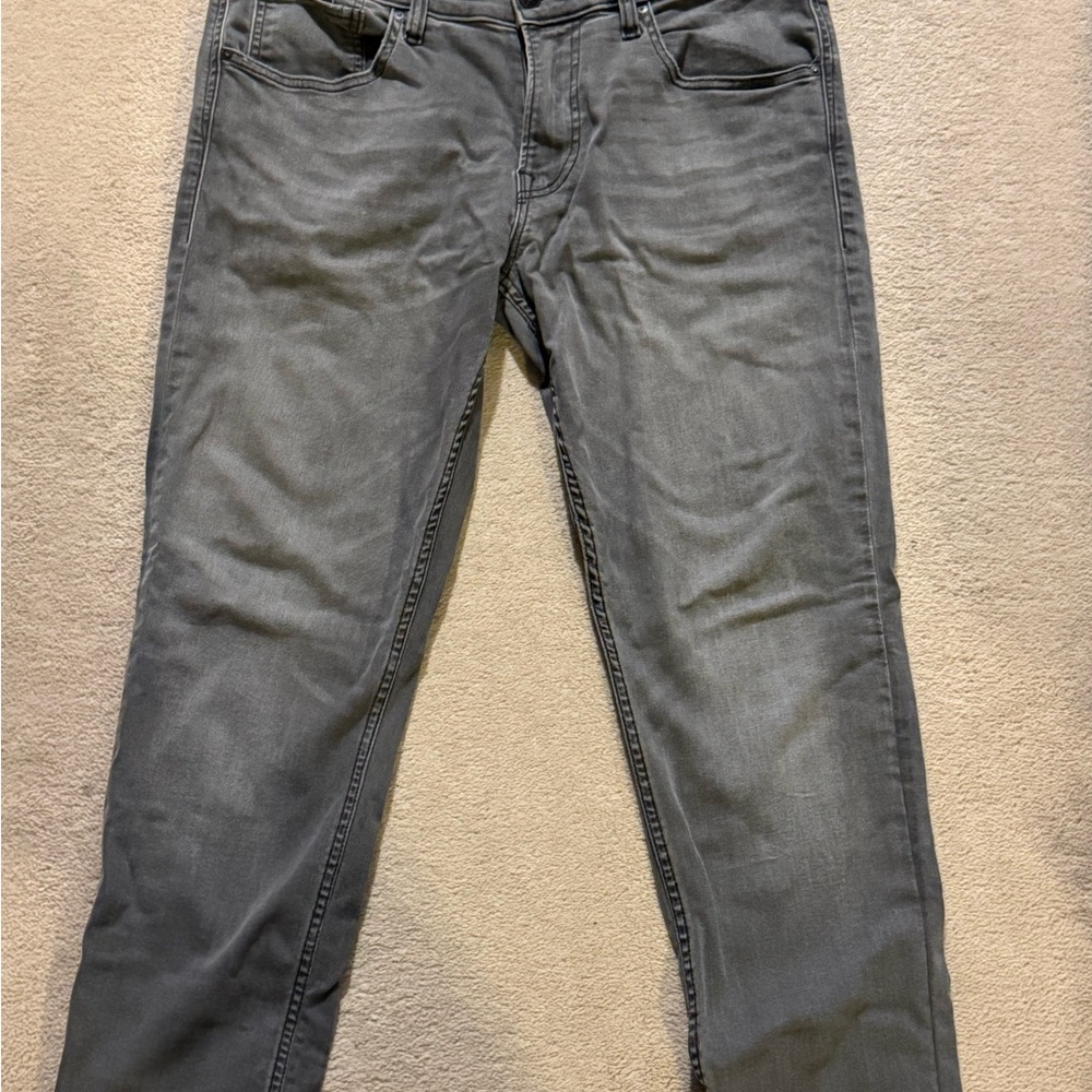 Men's Hudson Grey Jeans Stretch Denim